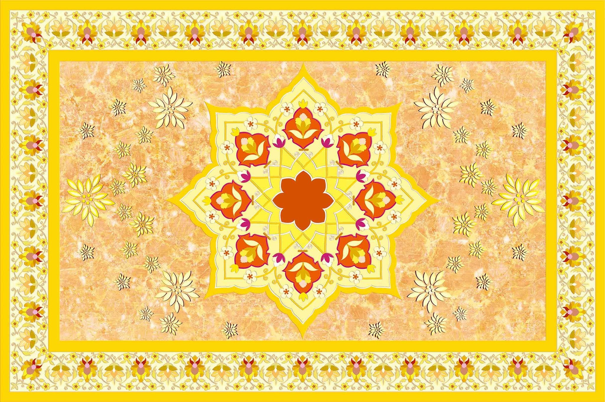 Bright Flowers Patterns Wallpaper AJ Wallpaper