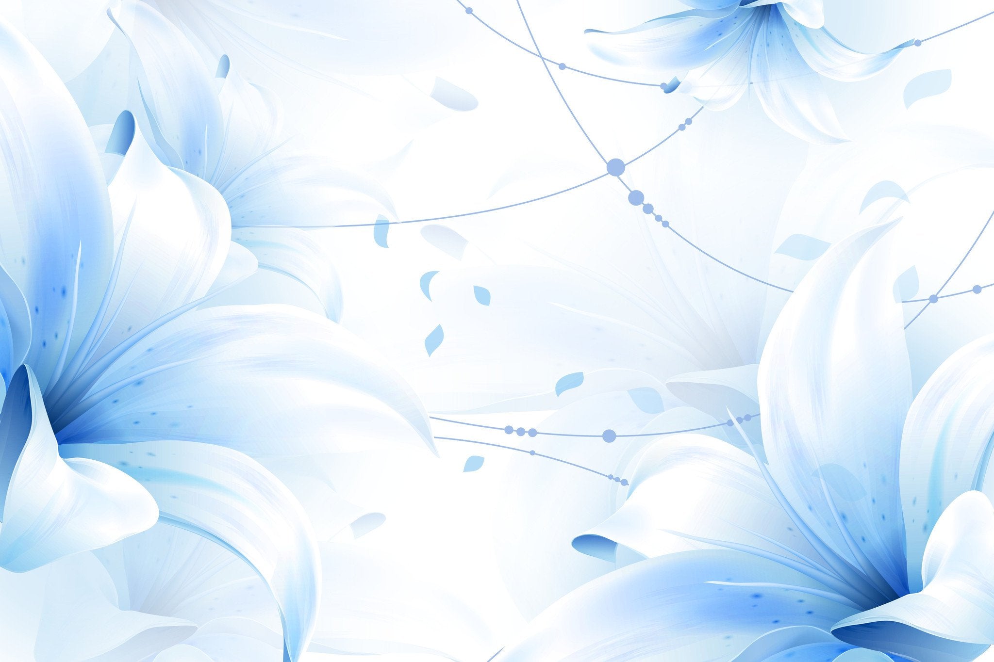 Flowers Lines Wallpaper AJ Wallpaper