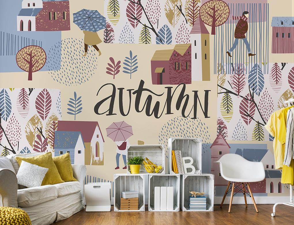 3D Leaf House 194 Wallpaper AJ Wallpaper