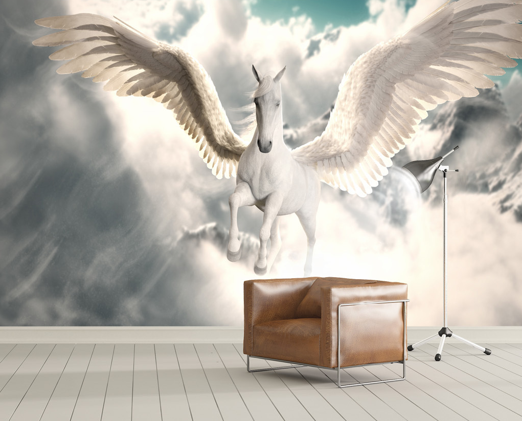 3D Wing Horse 2103 Wall Murals