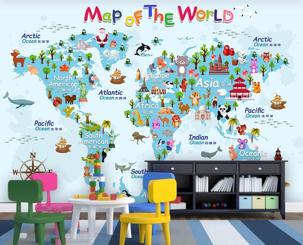 3D Cartoon Map 165 Wallpaper AJ Wallpaper
