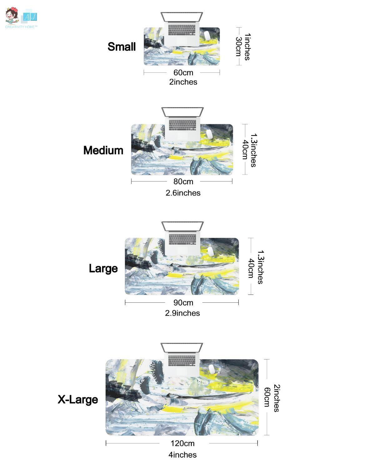 3D Purple Flowers 1 Desk Mat Mat AJ Creativity Home