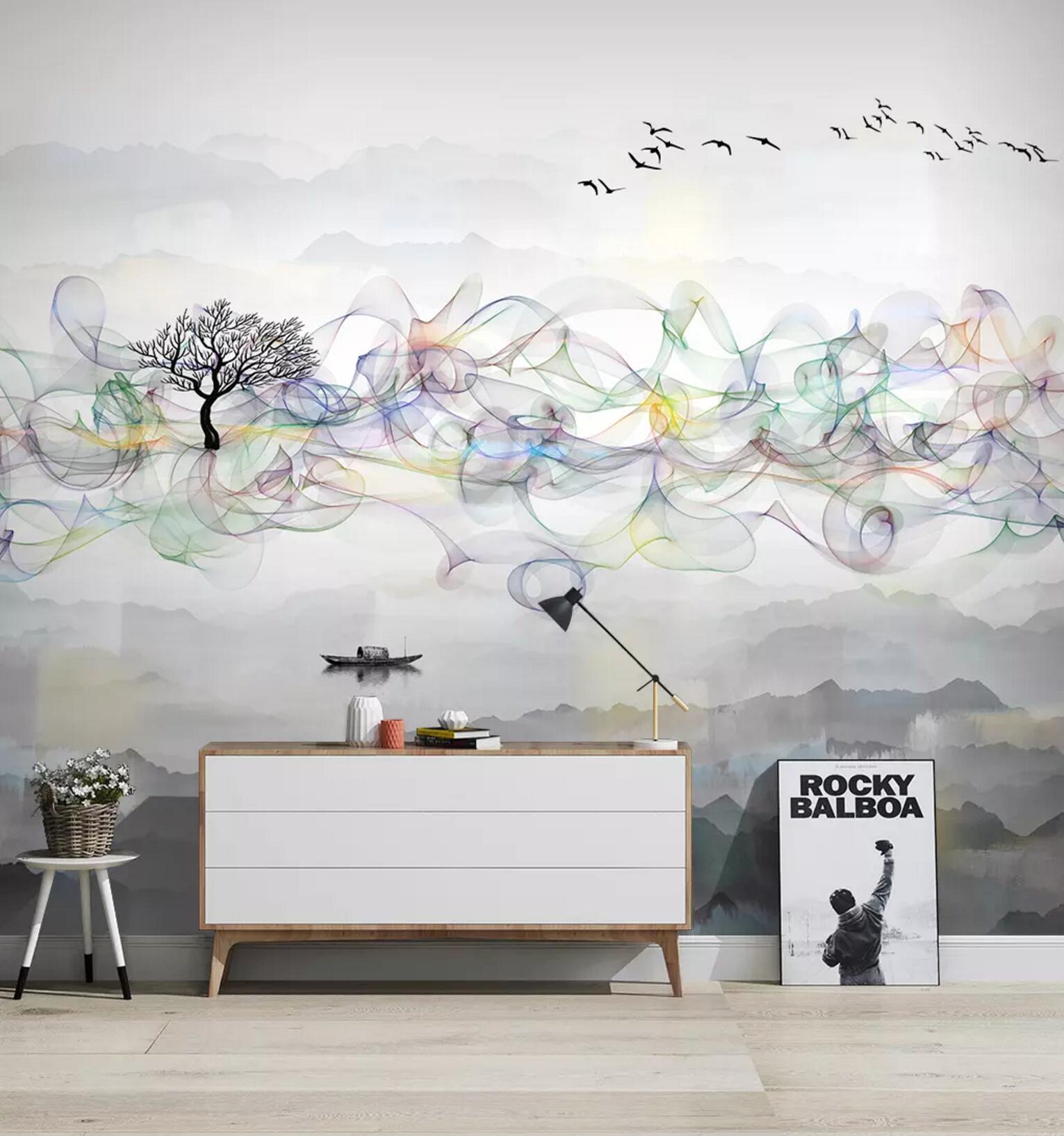 3D Watercolor Bird 381 Wallpaper AJ Wallpaper