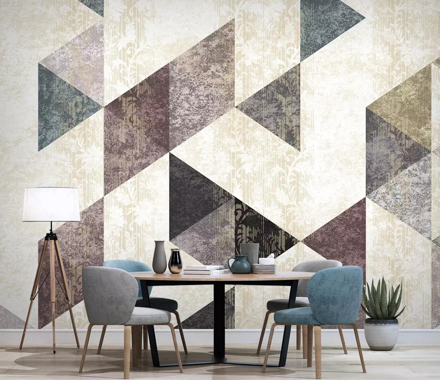 3D Color Rhombus WC679 Wall Murals