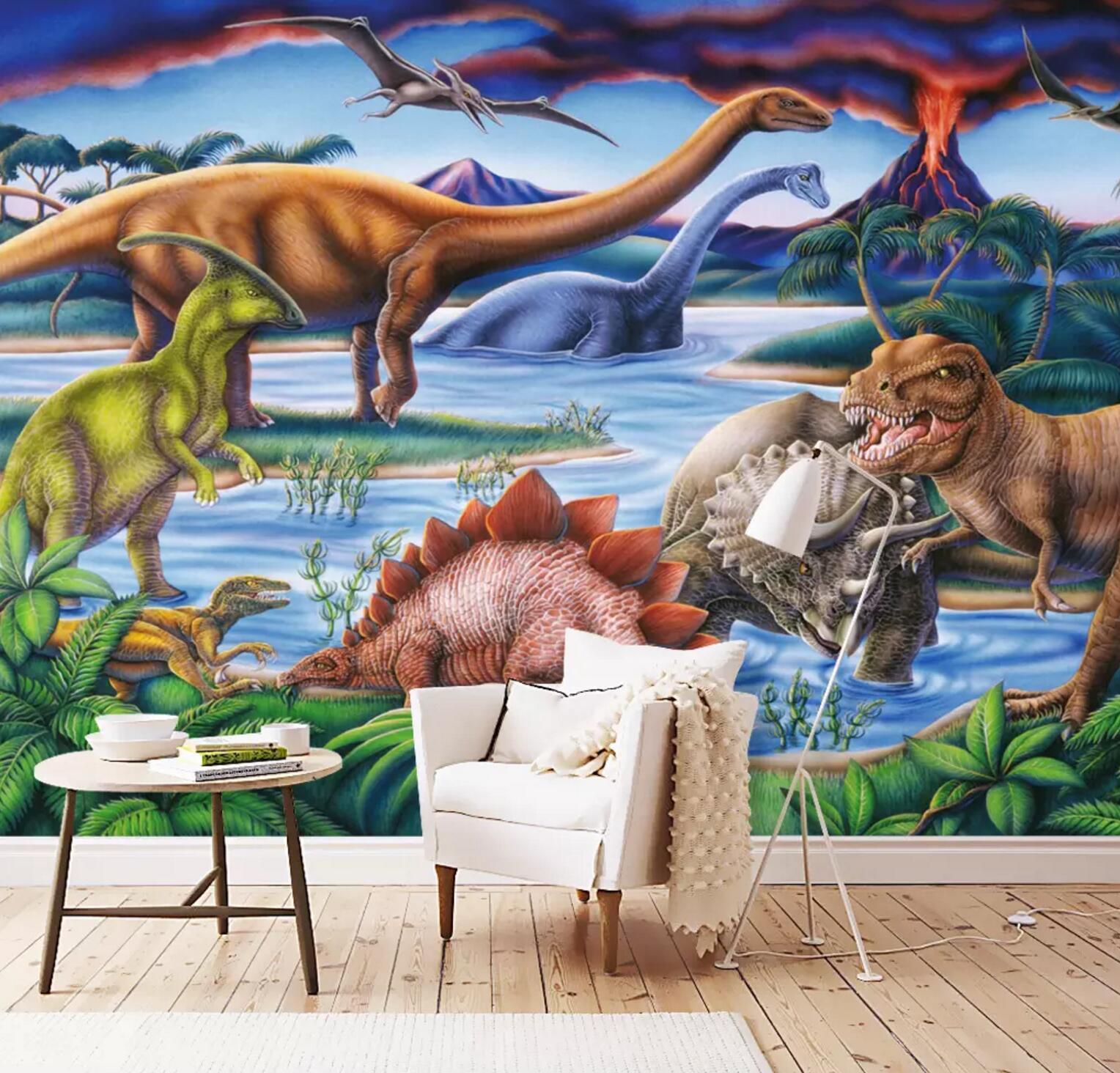 3D Dinosaur Swimming 243 Wallpaper AJ Wallpaper