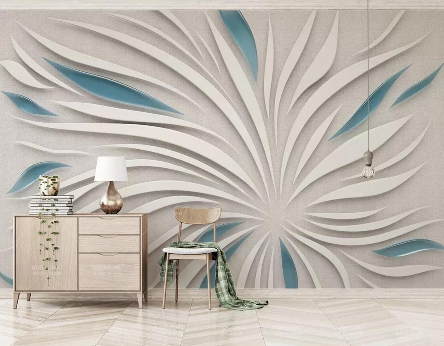 3D Pattern Petals WC624 Wall Murals