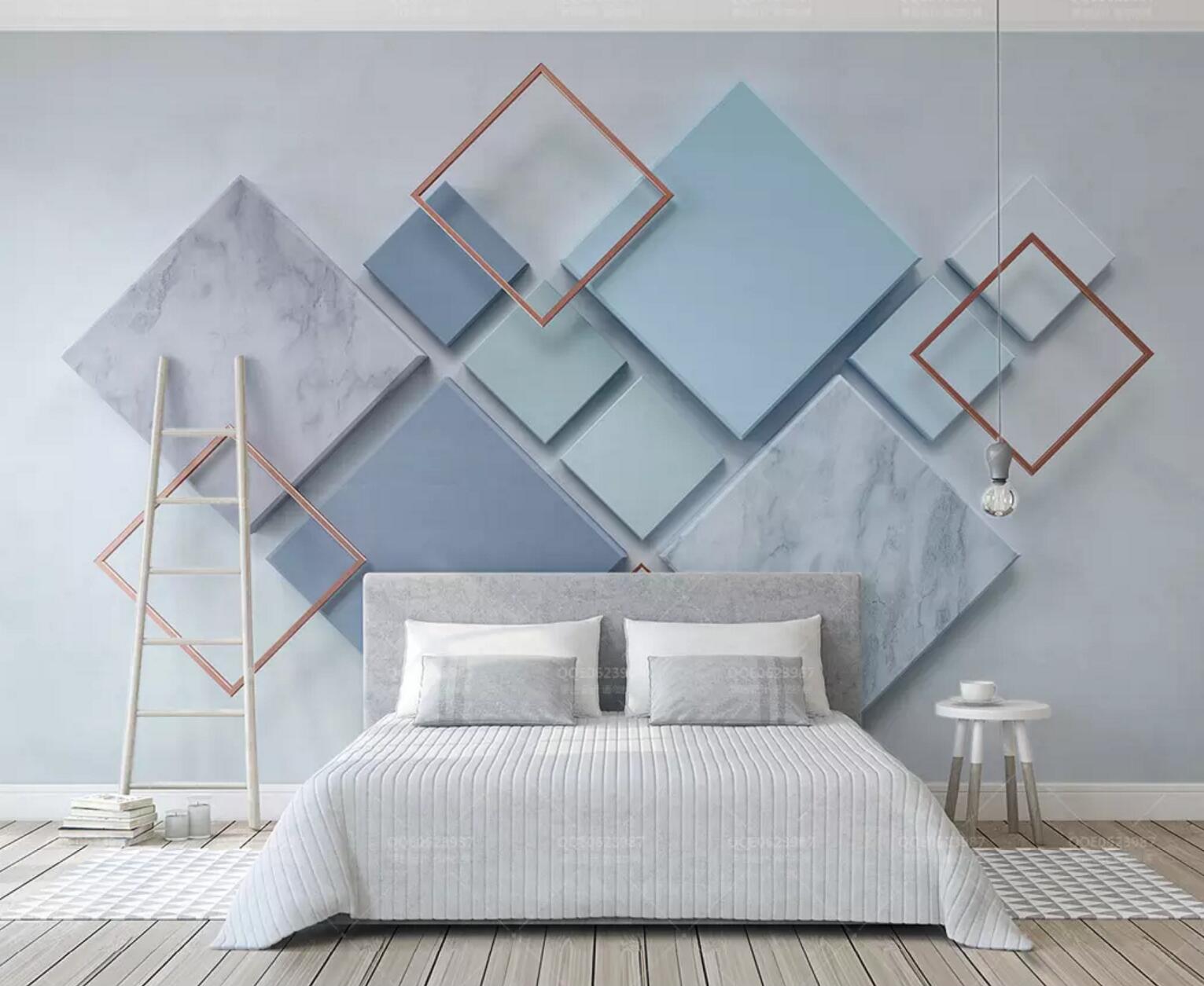 3D Square Decoration WC545 Wall Murals