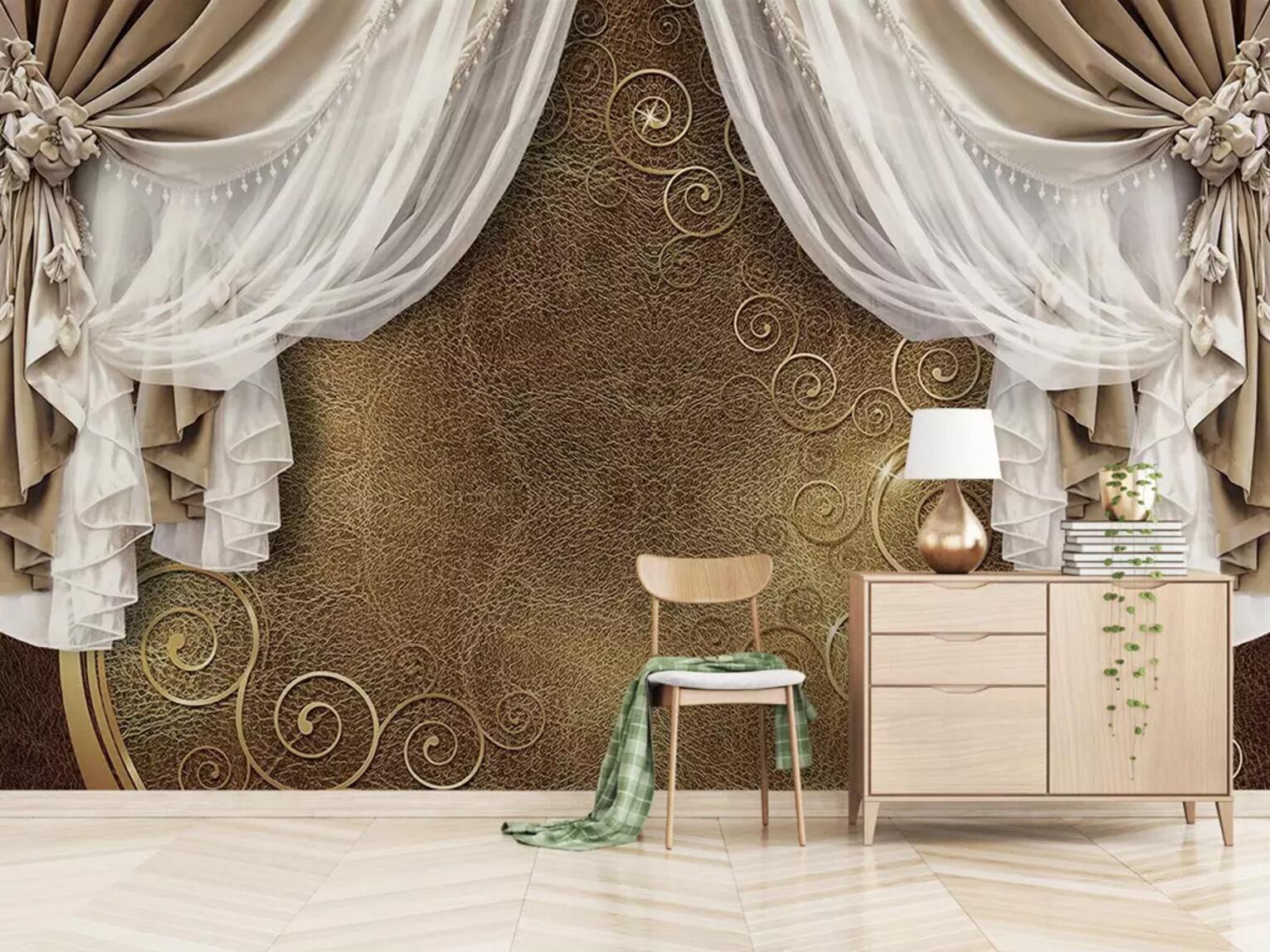 3D Screen Flower WC651 Wall Murals
