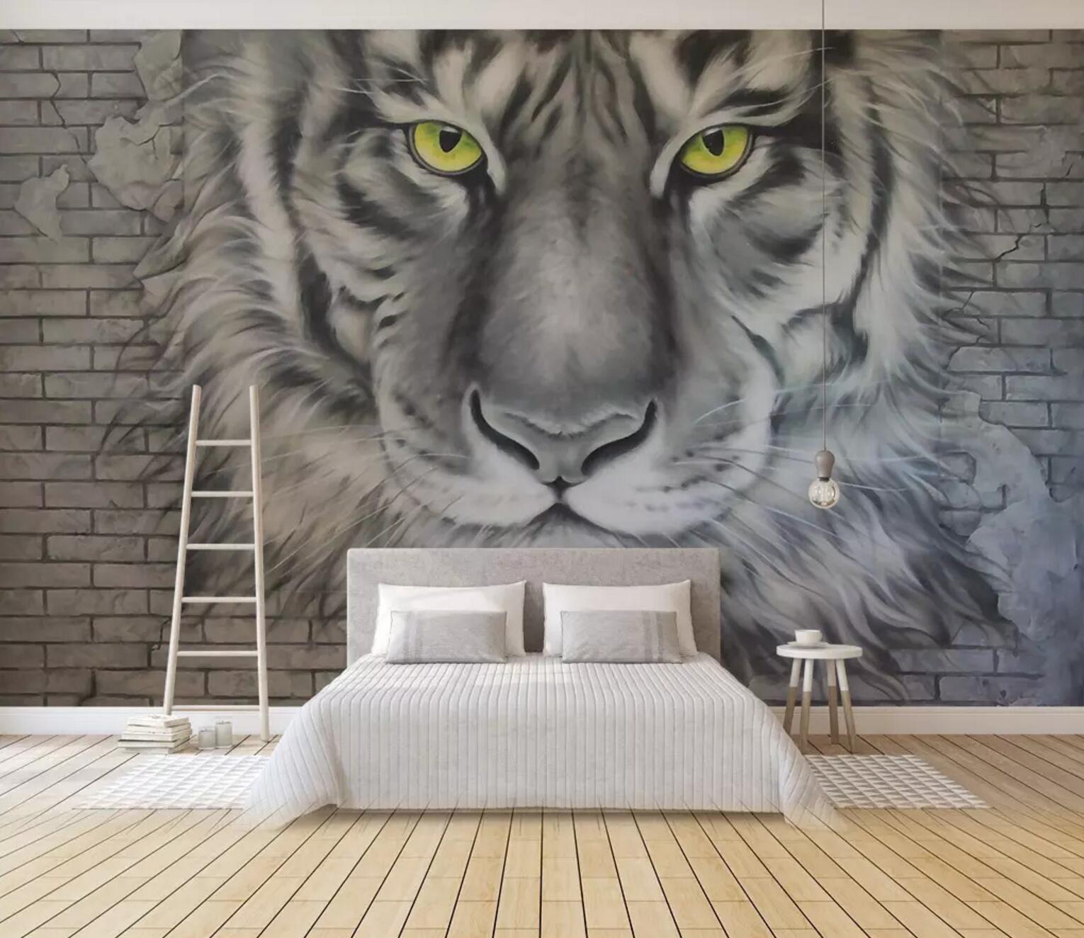 3D Black Siberian Tiger WC548 Wall Murals
