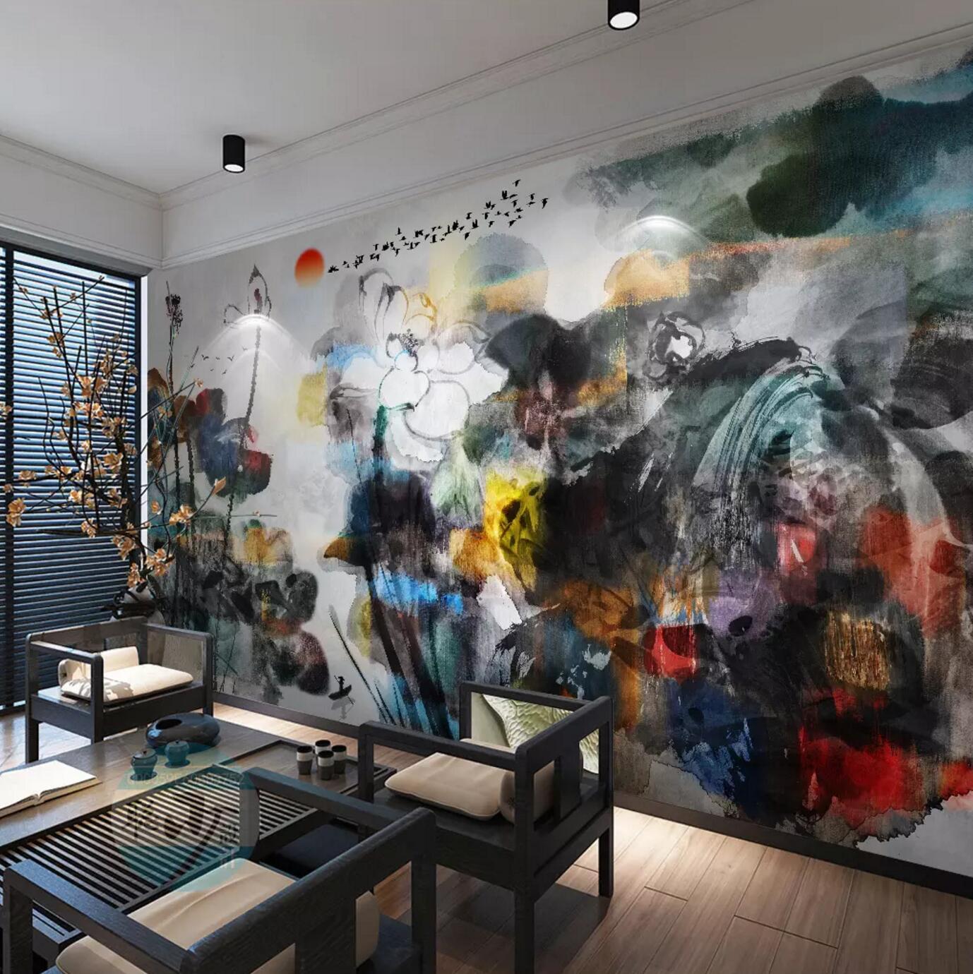 3D Doodle Lotus 069 Wallpaper AJ Wallpaper