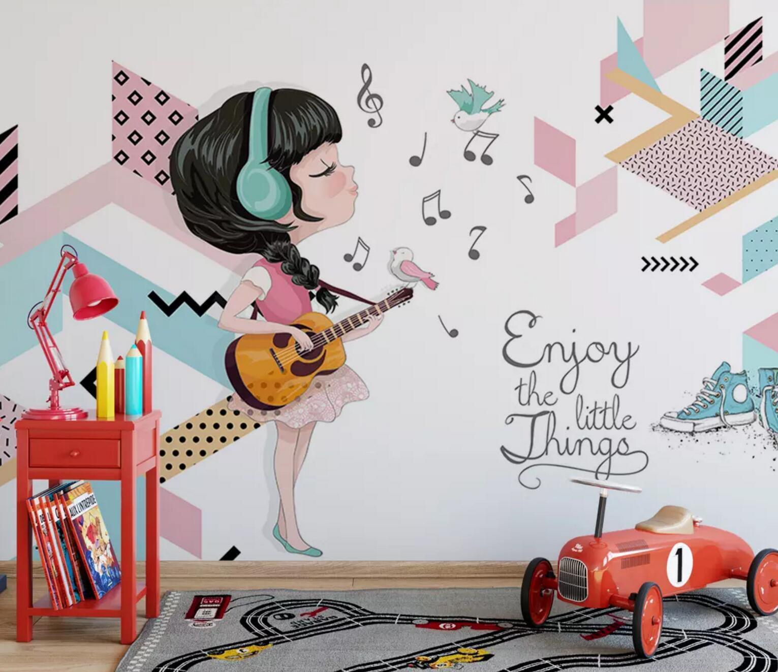 3D Guitar Music 346 Wallpaper AJ Wallpaper