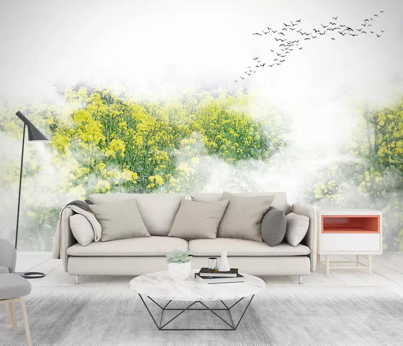 3D Rape Flower 389 Wallpaper AJ Wallpaper