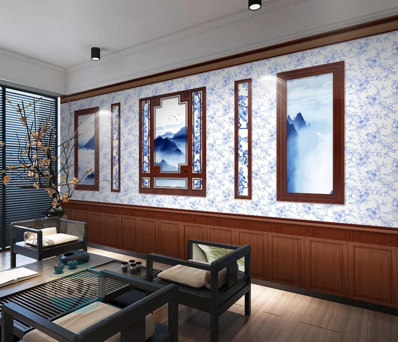 3D Photo Frame Mountain 202 Wallpaper AJ Wallpaper