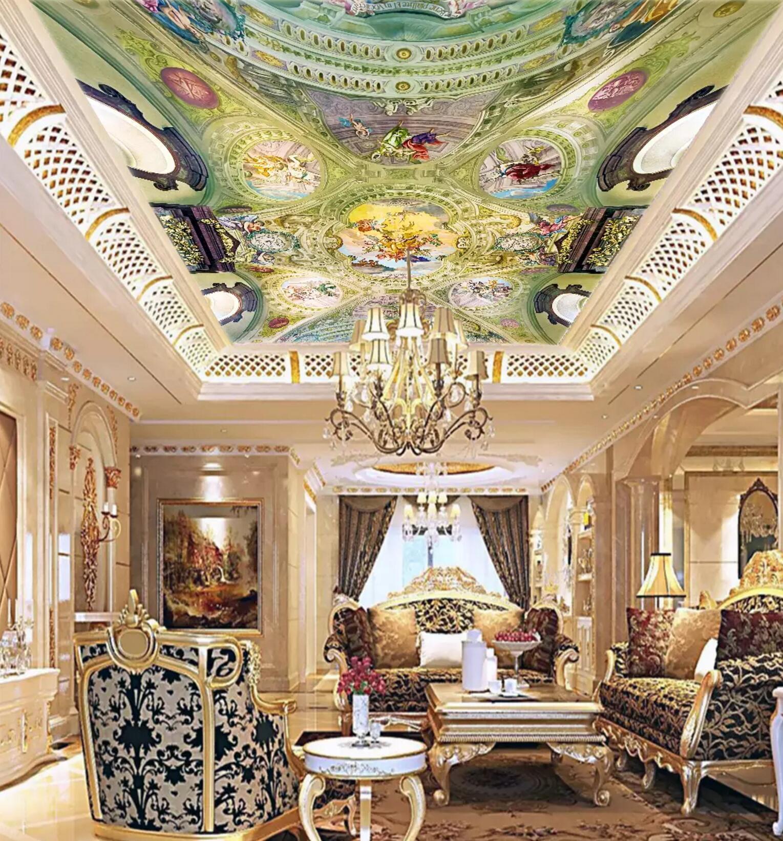 Roof Three-Dimensional Pattern 004 Wallpaper AJ Wallpaper