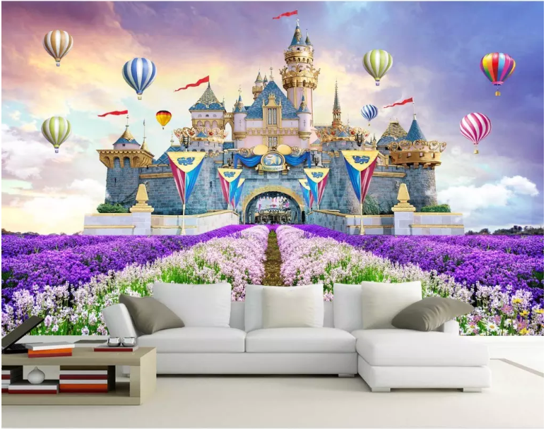 3D Color Castle 2019 Wall Murals