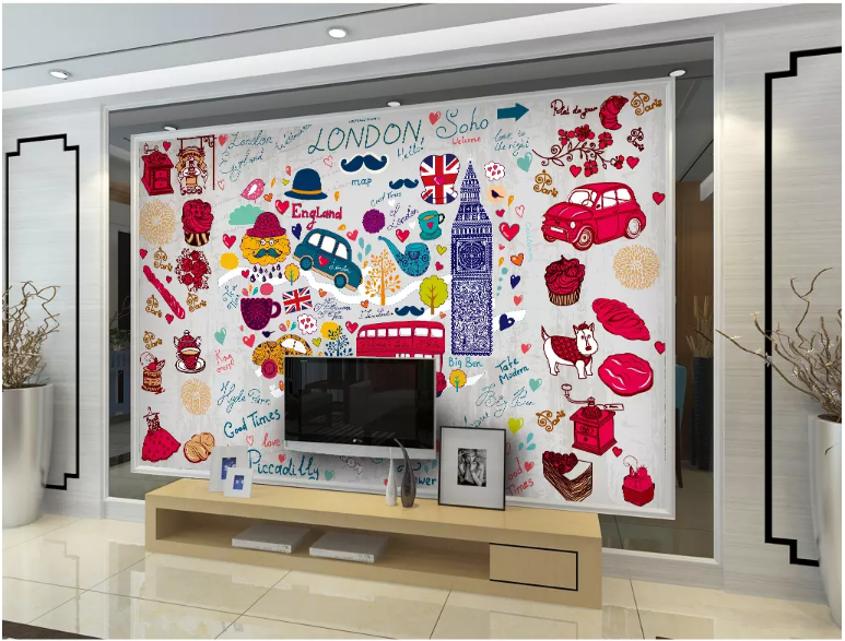 3D Car City 2015 Wall Murals