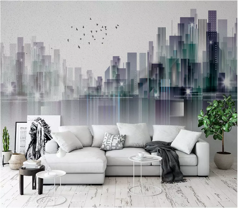 3D Tall Building 2078 Wall Murals