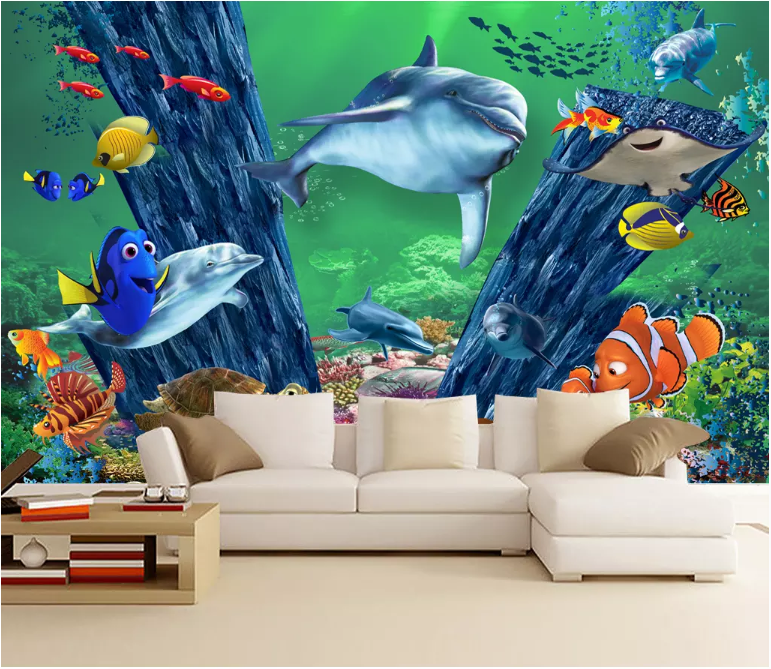 3D Undersea Fish 2186 Wall Murals