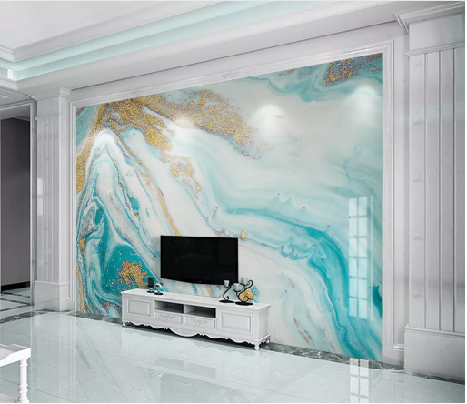 3D Blue River 2115 Wall Murals