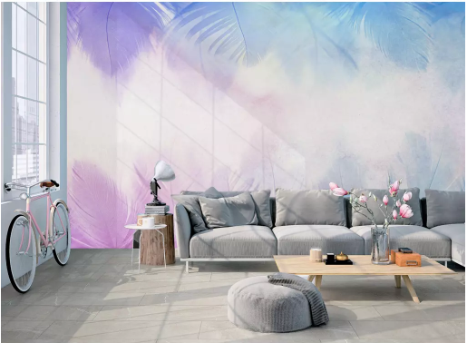 3D Purple Clouds 2130 Wall Murals