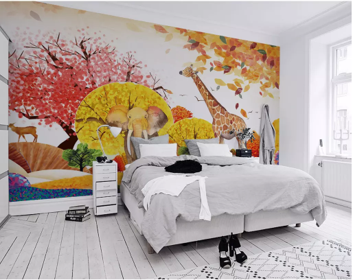 3D Flower Gecko 2068 Wall Murals