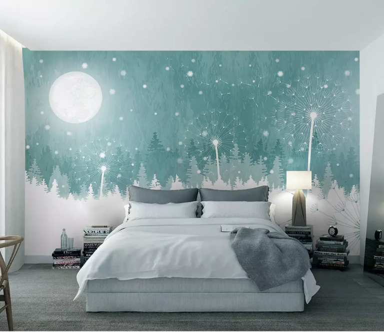 3D Green Forest 2023 Wall Murals