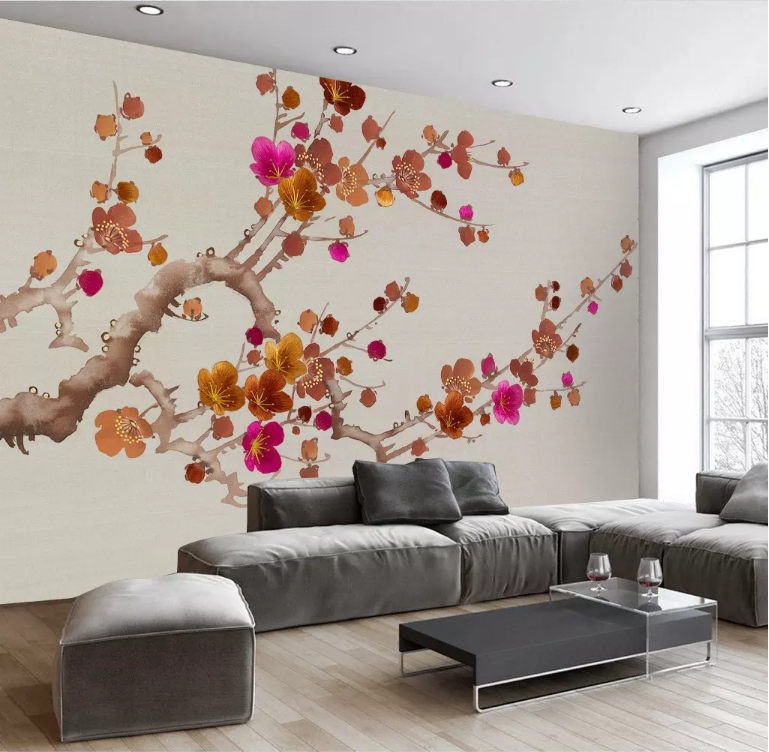 3D Red Plum 2031 Wall Murals