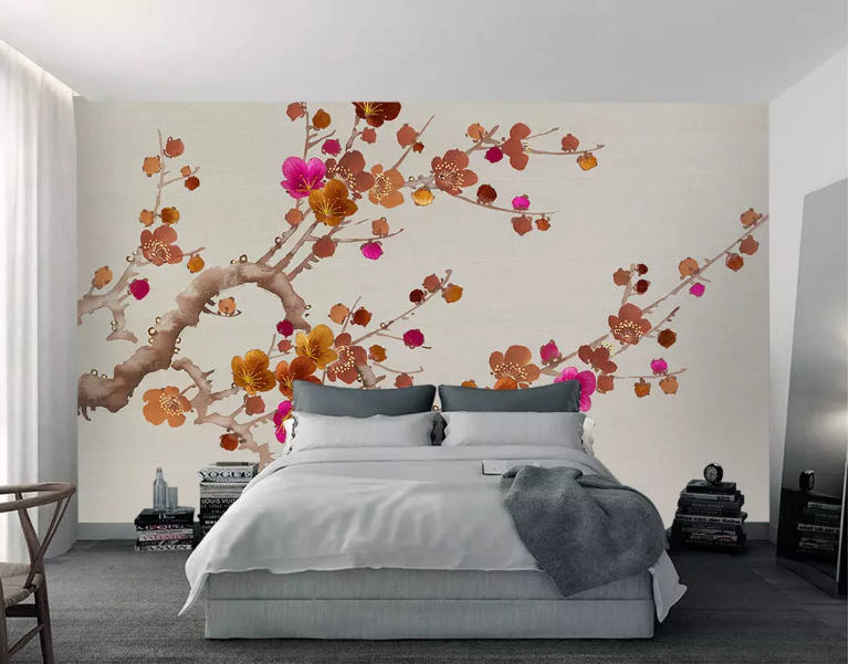 3D Red Plum 2031 Wall Murals
