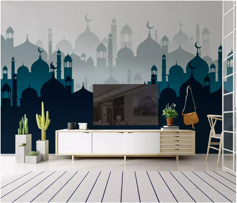 3D Night City 2063 Wall Murals