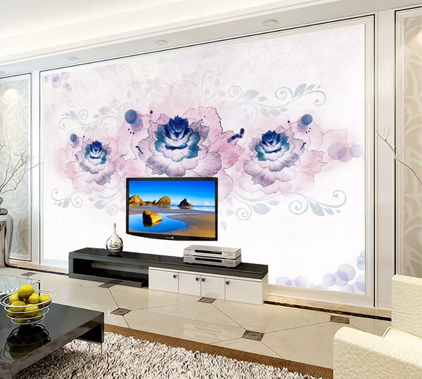 3D Blooming Flowers 1584 Wallpaper AJ Wallpaper 2