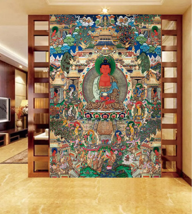 3D Tibetan Painting 1667 Wallpaper AJ Wallpaper