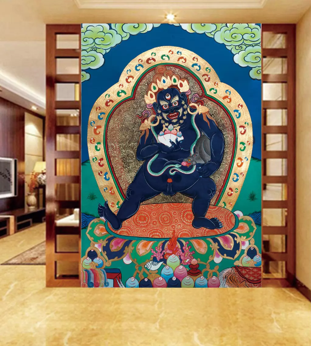 3D Black God Of Wealth 1658 Wallpaper AJ Wallpaper