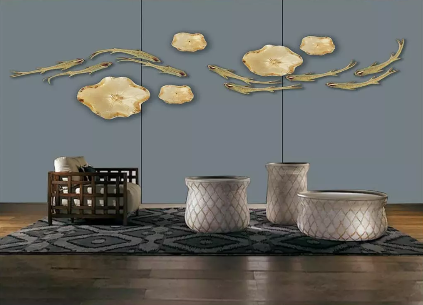 3D Flower Goldfish 1568 Wallpaper AJ Wallpaper 2