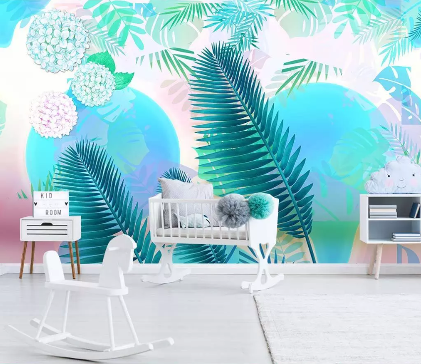 3D Big Leaf 1543 Wallpaper AJ Wallpaper 2