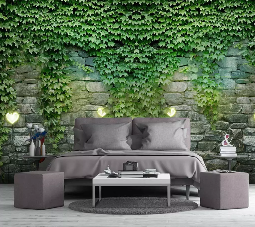 3D Full Wall Parthenocissus 1539 Wallpaper AJ Wallpaper 2