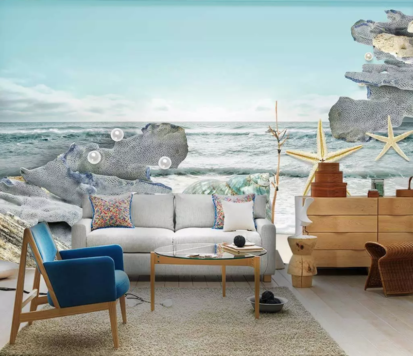 3D Pearl Starfish 1534 Wallpaper AJ Wallpaper 2