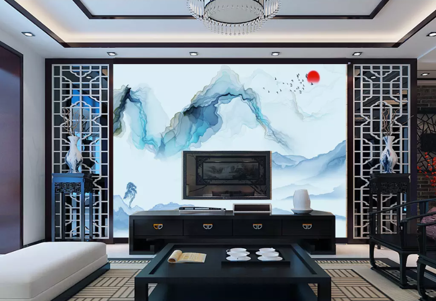 3D Sun Fisherman Rowing 1523 Wallpaper AJ Wallpaper 2