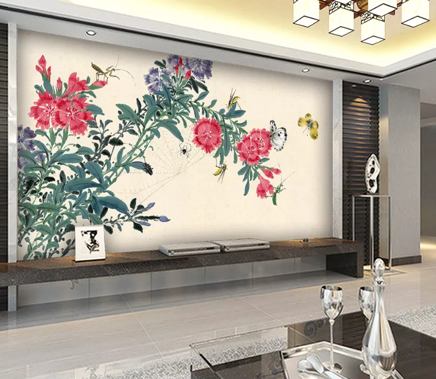 3D Spider Butterfly 1517 Wallpaper AJ Wallpaper 2