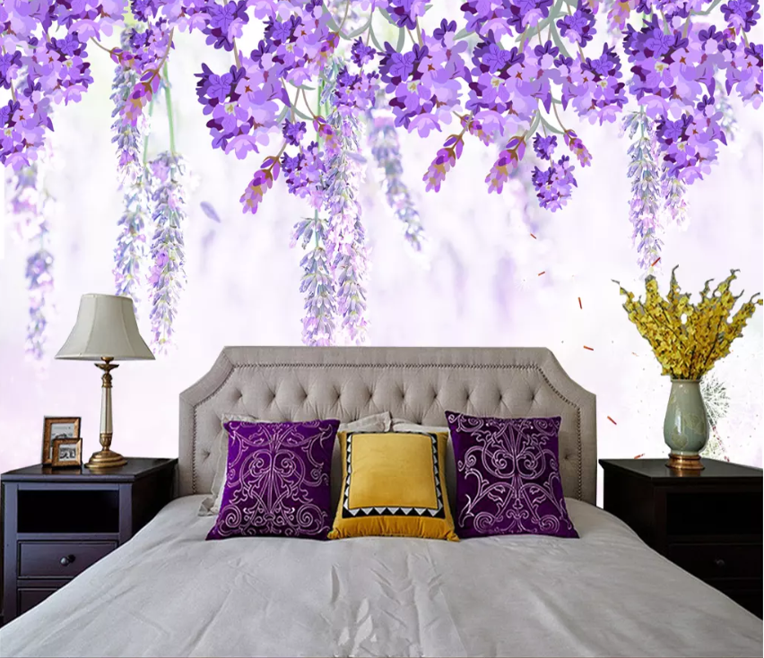 3D Vine Flower 1496 Wallpaper AJ Wallpaper 2