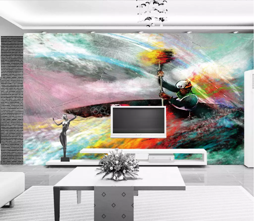 3D Oil Painting Athlete 1478 Wallpaper AJ Wallpaper 2