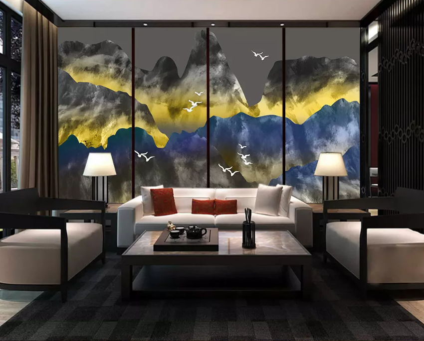 3D Paper Cutting Mountain 1468 Wallpaper AJ Wallpaper 2