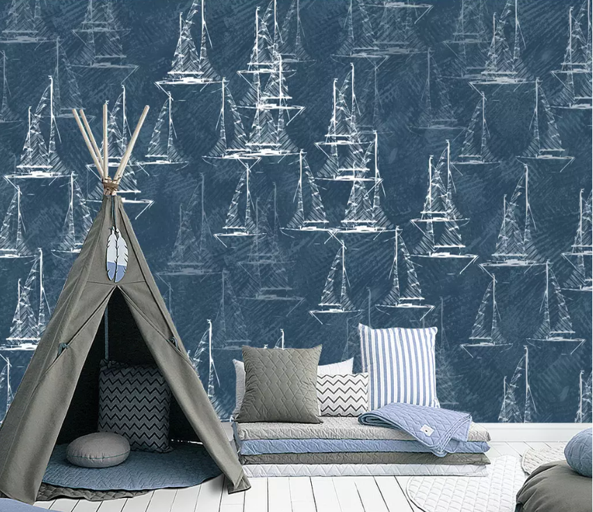 3D Boat Sketch 1457 Wallpaper AJ Wallpaper 2