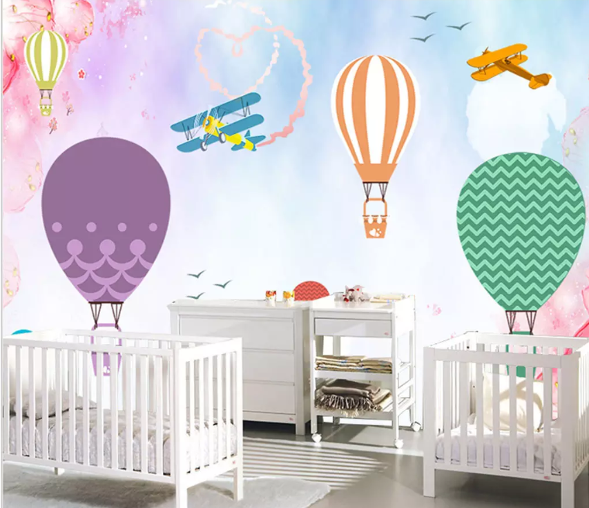 3D Cartoon Hot Air Balloon 1432 Wallpaper AJ Wallpaper 2