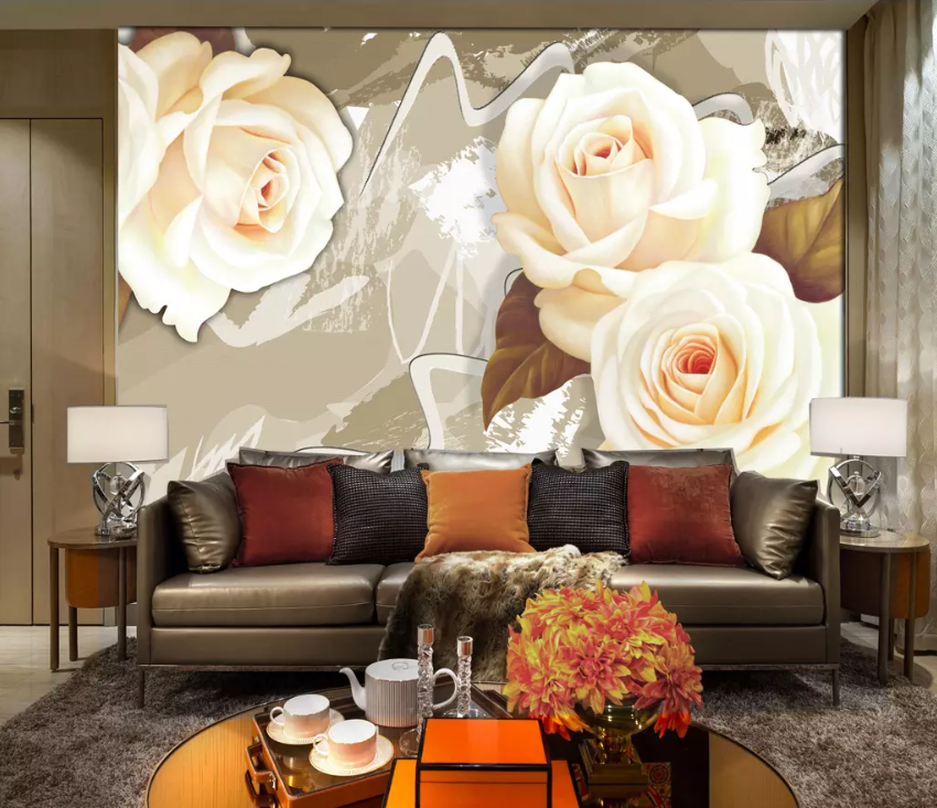 3D Beautiful Pink Rose 1428 Wallpaper AJ Wallpaper 2