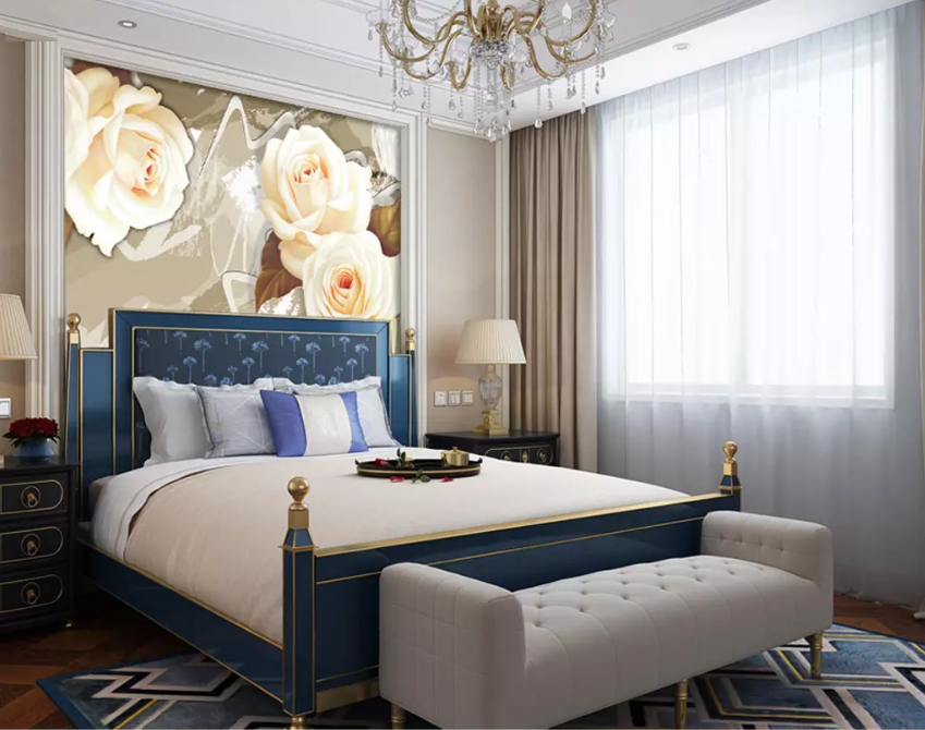 3D Beautiful Pink Rose 1428 Wallpaper AJ Wallpaper 2