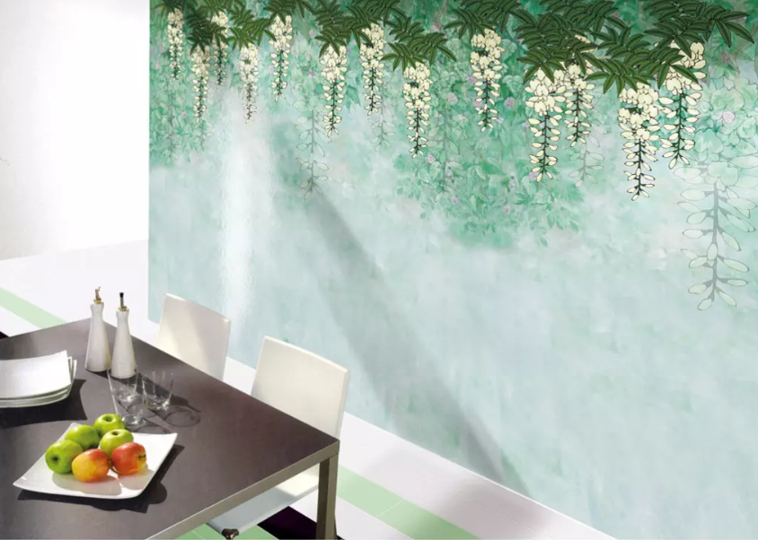 3D Vine Chlorophytum 1418 Wallpaper AJ Wallpaper 2