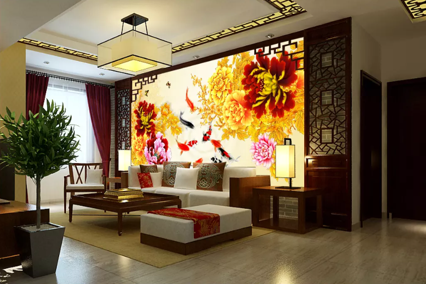 3D Goldfish Fighting Over Food 1399 Wallpaper AJ Wallpaper 2