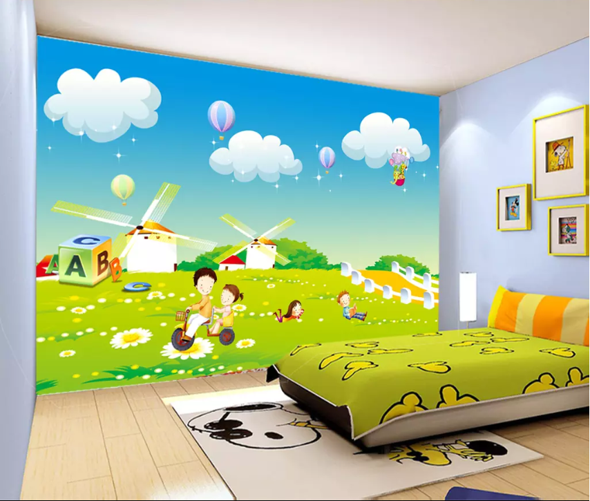 3D Windmill Bicycle 1389 Wallpaper AJ Wallpaper 2