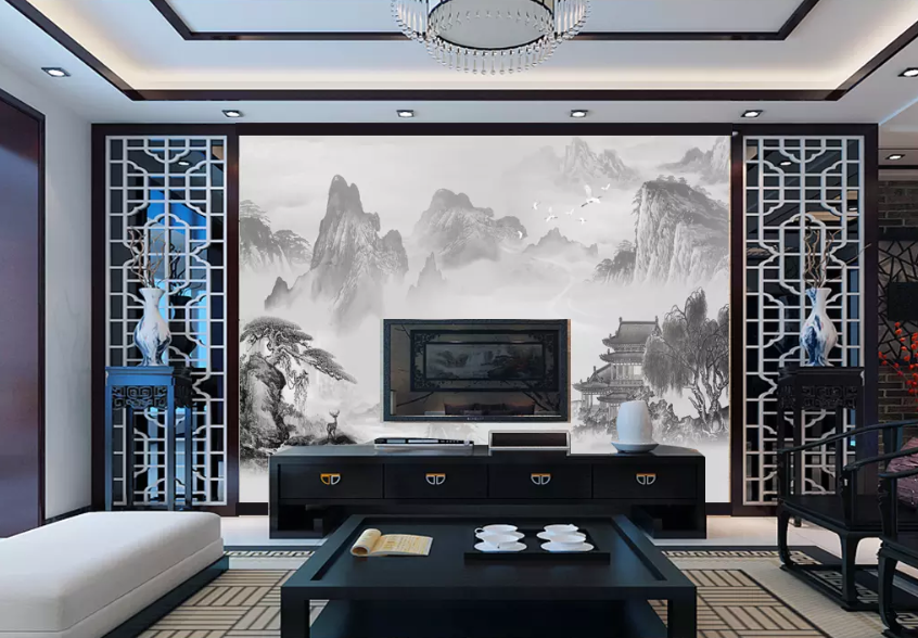 3D Country House Mountain 1388 Wallpaper AJ Wallpaper 2