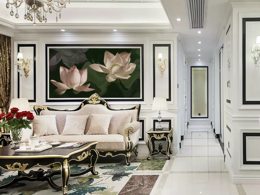 3D Blooming Lotus 1379 Wallpaper AJ Wallpaper 2